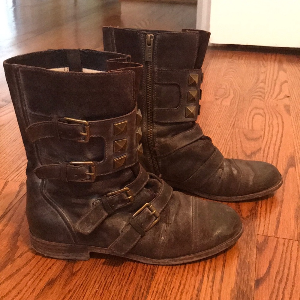 Michael Kors Studded Combat Boots